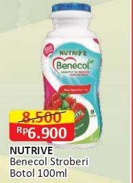 Promo Harga Nutrive Benecol Smoothies Strawberry 100 ml - Alfamart