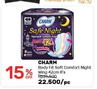 Promo Harga Charm Body Fit Night Gathers 42cm 8 pcs - Guardian