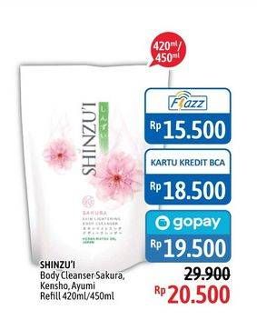 Promo Harga SHINZUI Body Cleanser Sakura, Kensho, Ayumi 450 ml - Alfamidi