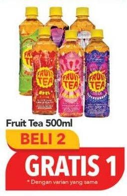 Promo Harga SOSRO Fruit Tea Apple, Blackcurrant, Stroberi, Jambu Klutuk 500 ml - Carrefour