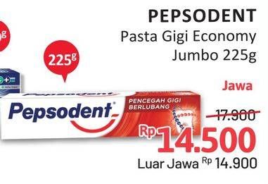 Promo Harga Pepsodent Pasta Gigi Pencegah Gigi Berlubang White 225 gr - Alfamidi