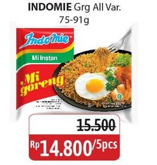 Promo Harga Indomie Mi Goreng All Variants 91 gr - Alfamidi