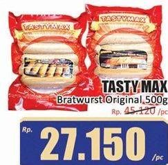 Promo Harga Tastymax Bratwurst Original 500 gr - Hari Hari