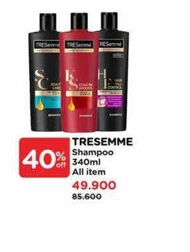 Promo Harga Tresemme Shampoo All Variants 340 ml - Watsons