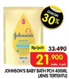 Promo Harga JOHNSONS Baby Bath 400 ml - Superindo