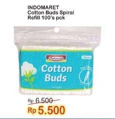 Promo Harga INDOMARET Cotton Buds Spiral 100 pcs - Indomaret