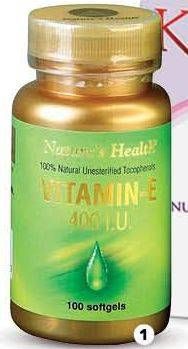 Promo Harga NATURES HEALTH Vitamin E 400 I.U. 100 pcs - Guardian