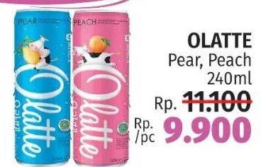 Promo Harga Olatte Drink Apel, Peach 240 ml - LotteMart