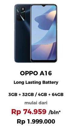 Promo Harga OPPO A16  - Erafone