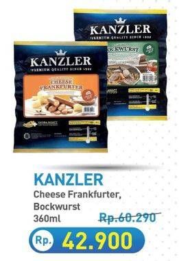 KANZLER Cheese Frankfurter, Bockwurst 360gr