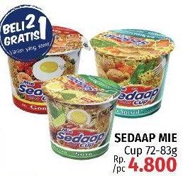 Promo Harga SEDAAP Mie Cup 75 gr - LotteMart