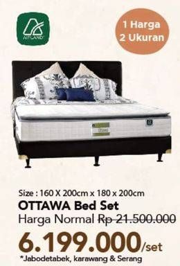 Promo Harga Ottawa Bed Set 180 X 200 Cm, 160 X 200 Cm  - Carrefour