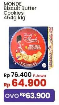 Promo Harga Monde Butter Cookies 454 gr - Indomaret
