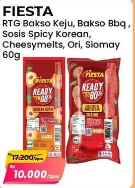 Promo Harga Fiesta Ready To Go Bakso Daging Ayam Keju, Bakso Daging Ayam Barbekiu, Sosis Daging Ayam Dan Sapi Spicy Korean Sauce, Sosis Daging Ayam Dan Cheesy Melts, Sosis Daging Ayam Dan Sapi Original, Siomay Ayam 54 gr - Alfamart