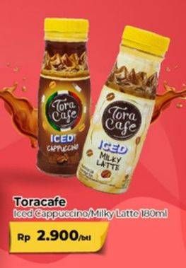 Promo Harga Torabika Toracafe Iced Drink Cappuccino, Milky Latte 180 ml - Carrefour