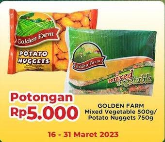 Promo Harga Golden Farm Mixed Vegetables/Golden Farm Potato Nugget   - Indomaret