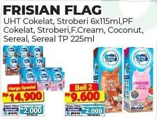 Promo Harga Frisian Flag Susu UHT Purefarm Swiss Chocolate, Strawberry, Full Cream, Coconut Delight, Sereal Coklat, Sereal Kopi 225 ml - Alfamart