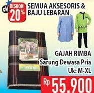 Promo Harga GAJAH RIMBA Sarung Dewasa M-XL  - Hypermart