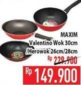 Promo Harga Valentino Wok 30cm / Hero Wok 26cm / 28cm  - Hypermart