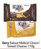Promo Harga GERY Malkist Chocolate, Sweet Cheese 110 gr - Carrefour