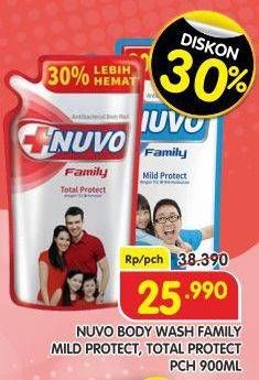 Promo Harga Nuvo Body Wash Mild Protect, Total Protect 900 ml - Superindo