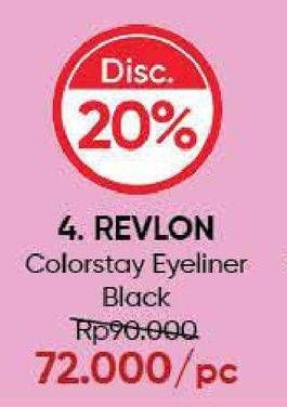 Promo Harga REVLON Colorstay Eyeliner Black  - Guardian