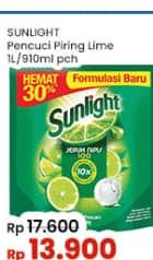 Promo Harga Sunlight Pencuci Piring Jeruk Nipis 100 910 ml - Indomaret