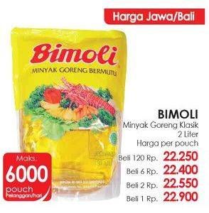 Promo Harga BIMOLI Minyak Goreng 2 ltr - LotteMart