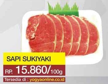 Promo Harga Sapi Sukiyaki per 100 gr - Yogya