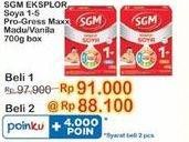 Promo Harga SGM Eksplor Soya 1-5 Susu Pertumbuhan Madu, Vanila 700 gr - Indomaret