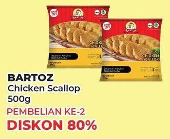 Promo Harga BARTOZ Chicken Scallop 500 gr - Yogya