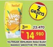 Promo Harga NUTRISARI Smoothie Mango per 3 pcs 200 ml - Superindo
