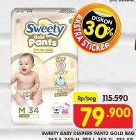 Promo Harga Sweety Gold Pants S36, XXL22, M34, L28, XL26 22 pcs - Superindo
