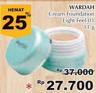Promo Harga WARDAH Everyday Luminous Creamy Foundation 01 Light Feel 11 gr - Giant