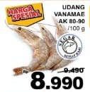 Promo Harga Udang Vanamae AK 80-90 per 100 gr - Giant