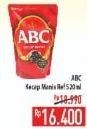 Promo Harga ABC Kecap Manis Refill 520 ml - Hypermart