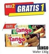 Promo Harga TANGO Long Wafer Choco Javamocca, Choco Tiramisu 130 gr - Hari Hari