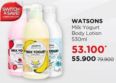 Promo Harga WATSONS Milk Yogurt Lotion 530 ml - Watsons