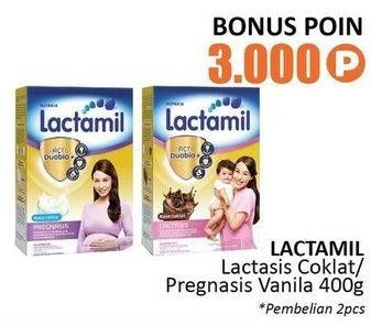 Promo Harga LACTAMIL Lactasis Coklat/Pregnasis Vanilla 400g  - Alfamidi
