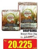 Promo Harga Oriprima Brown Rice 1 kg - Hari Hari