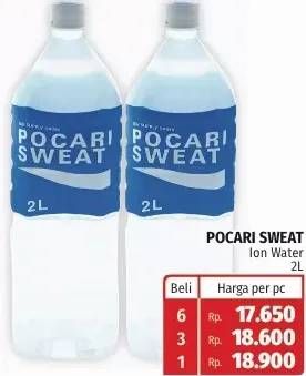 Promo Harga POCARI SWEAT Minuman Isotonik Original 2000 ml - Lotte Grosir