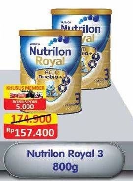 Promo Harga NUTRILON Royal 3 Susu Pertumbuhan 800 gr - Alfamart