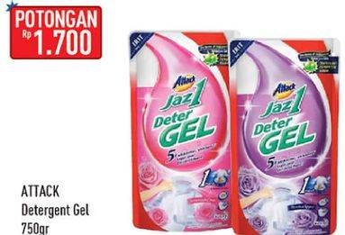 Promo Harga ATTACK Jaz1 DeterGel Pesona Segar, Semerbak Cinta 750 ml - Hypermart