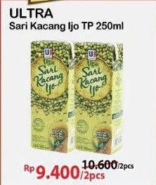 Promo Harga Ultra Sari Kacang Ijo 250 ml - Alfamart