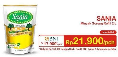 Promo Harga SANIA Minyak Goreng 2 ltr - Indomaret