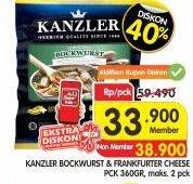 Promo Harga KANZLER Bockwurst/Frankfurter 360gr  - Superindo