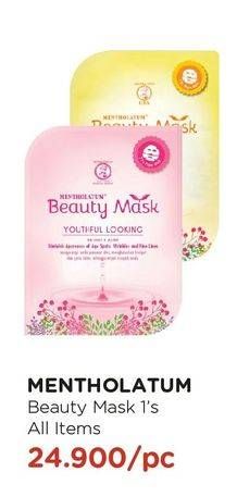 Promo Harga MENTHOLATUM Beauty Mask All Variants 1 pcs - Watsons