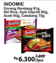 Promo Harga Mi Goreng Rendang/ Rica Rica / Ayam Geprek/ Aceh / Cakalang 3s  - Alfamart