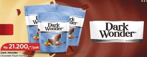 Promo Harga Dark Wonder Chocolate per 10 pcs 14 gr - TIP TOP