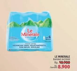 Promo Harga LE MINERALE Air Mineral 330 ml - LotteMart